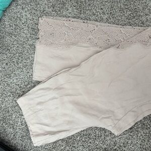 H&M satin lace pants
